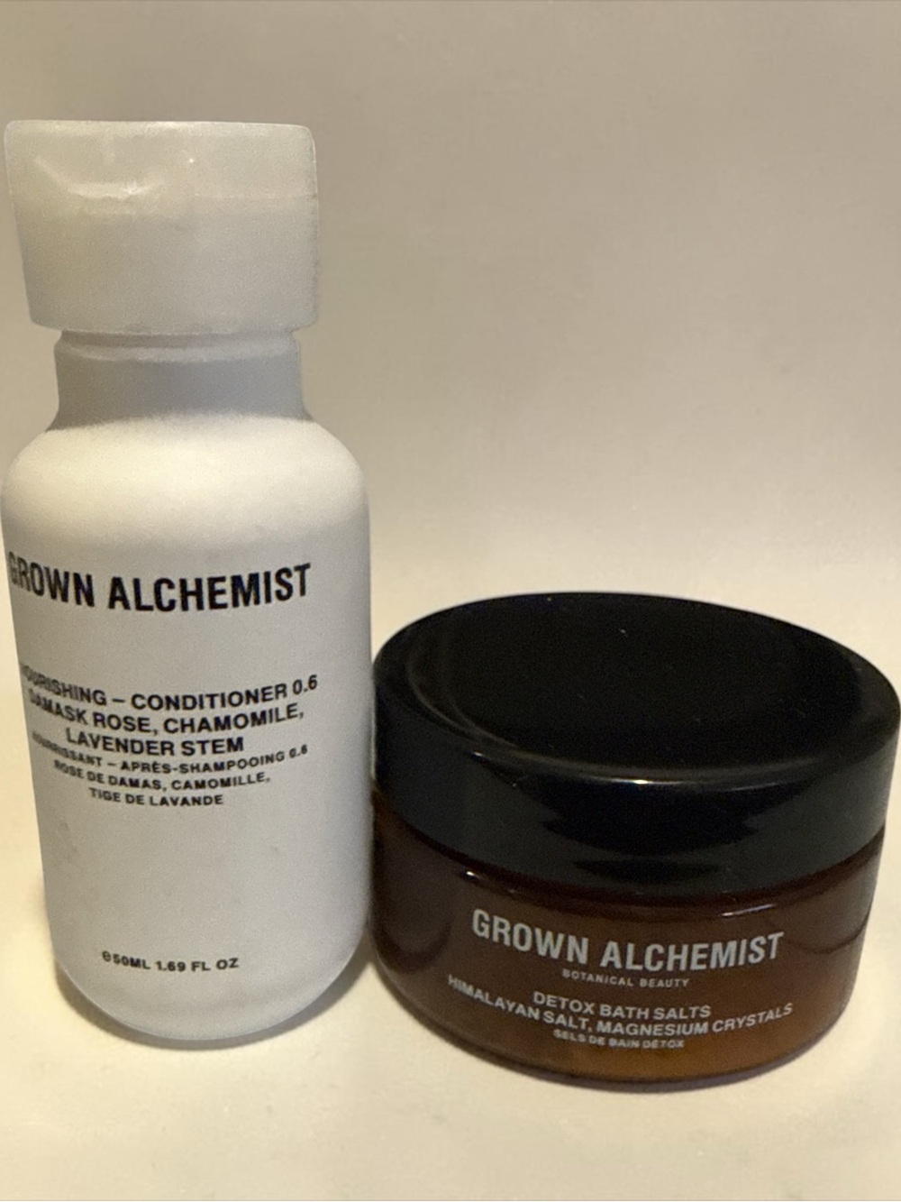Grown AlchemistDetox Bath Salts and Conditioner Travel size
